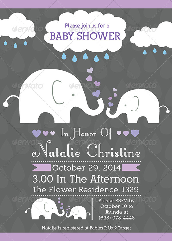 Baby Shower Template - Vol. 3 by avindaputri | GraphicRiver